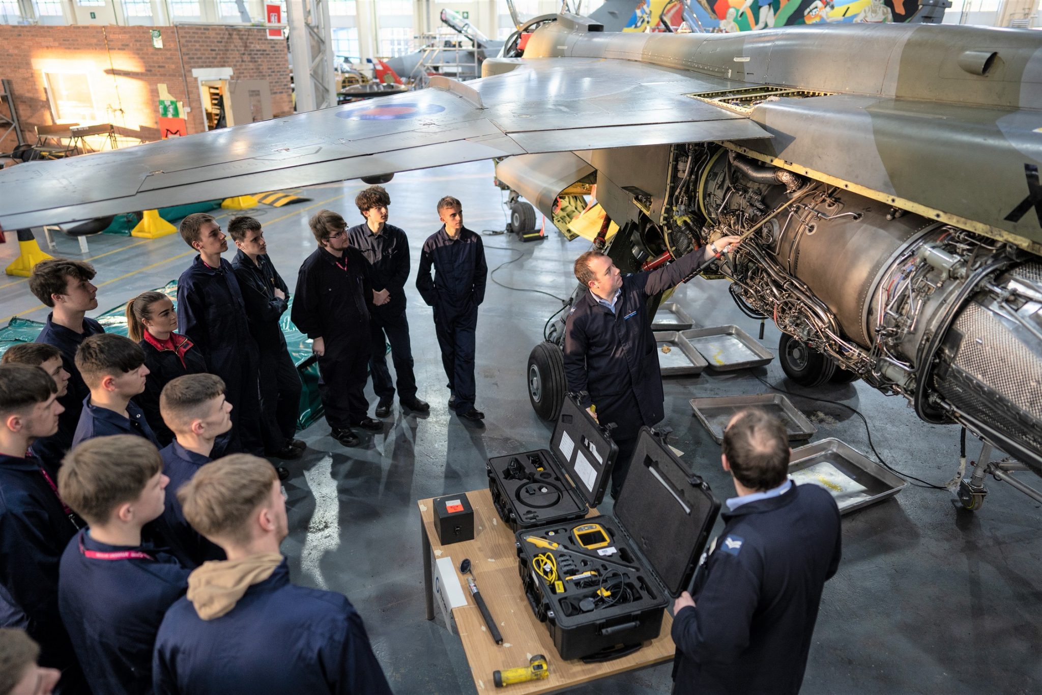 Supersonic linkup with RAF Cosford for aviation students Telford College