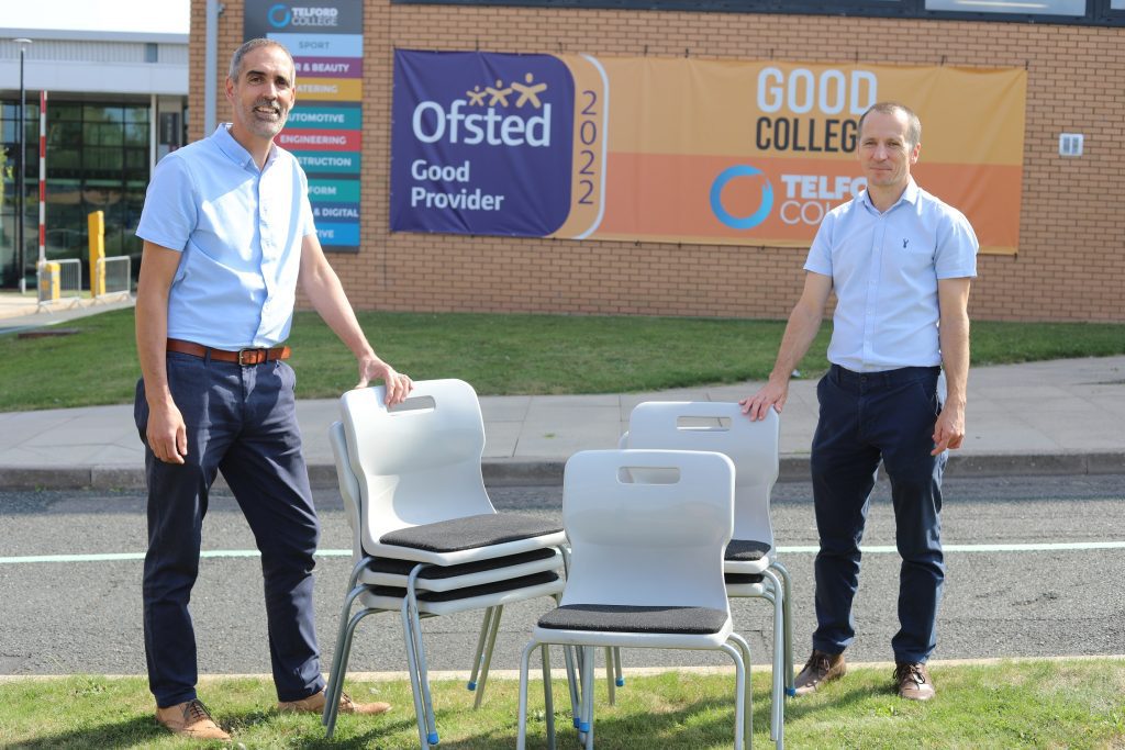 Seat of learning College takes delivery of new chairs Telford College