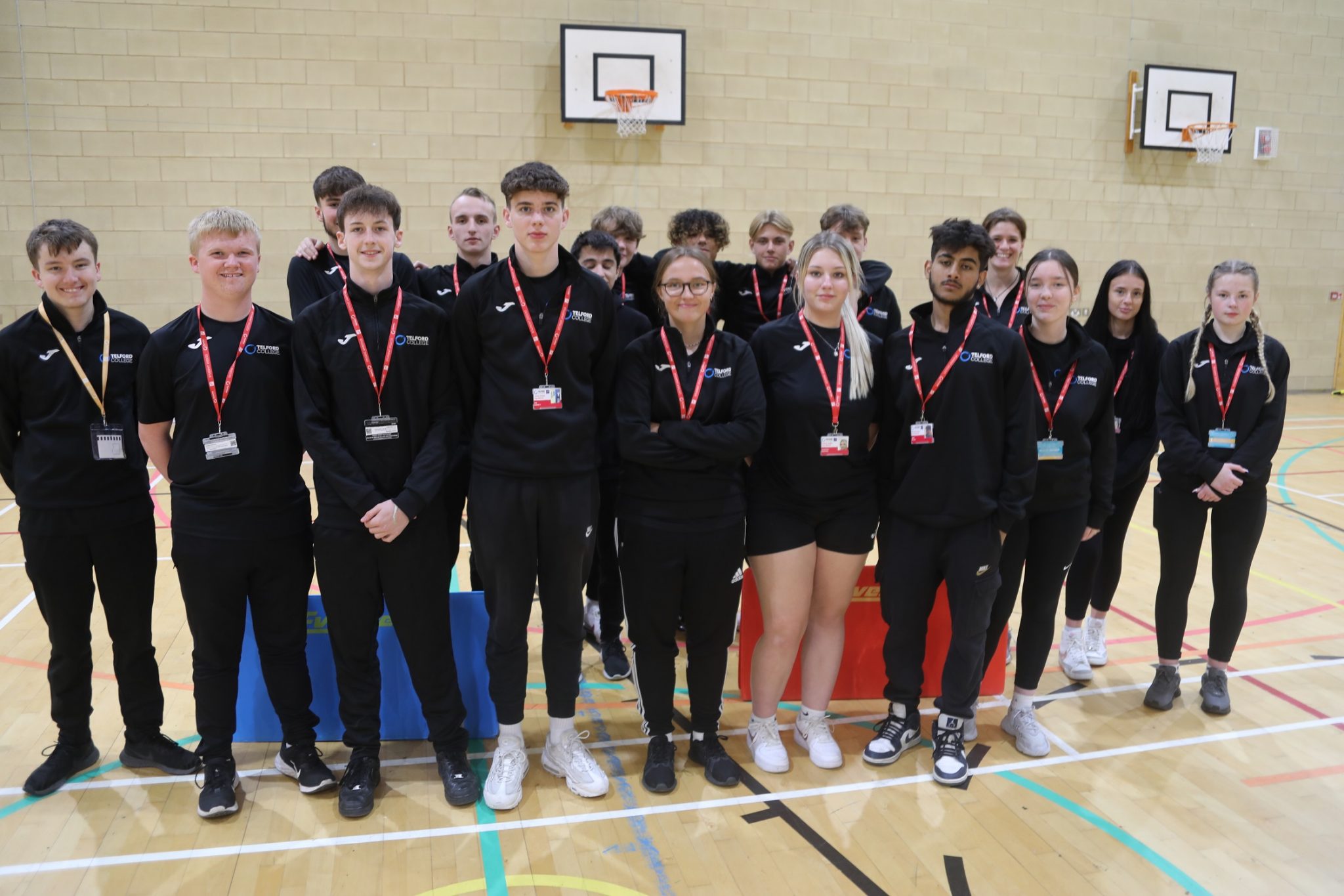 Students help to run sportshall athletics event Telford College